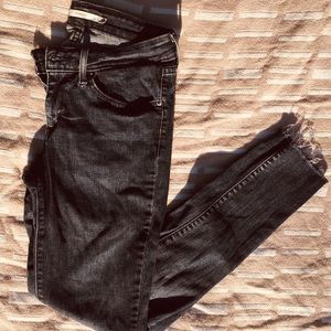 Levi 711 Skinny Black Denim Jeans